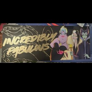 Disney Villains Wall Art - Black and Gold